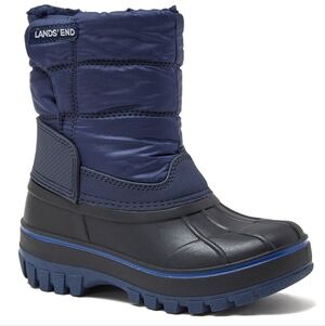 Kids Navy and Black Winter Boots